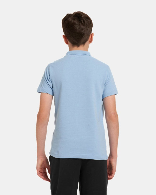 Noroze Blue Kids Plain Polo Shirt