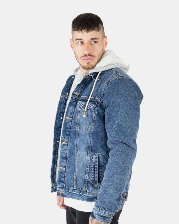 Noroze Blue Trucker Denim Long Sleeve Jacket