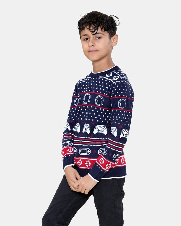 Noroze Boys Headphone Controller Red Jumper