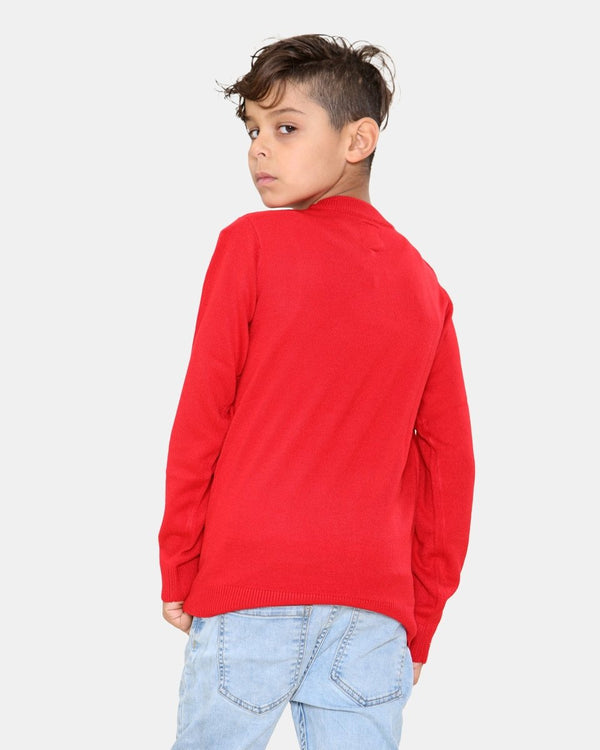 Noroze Bus Red Kids Christmas Jumpers