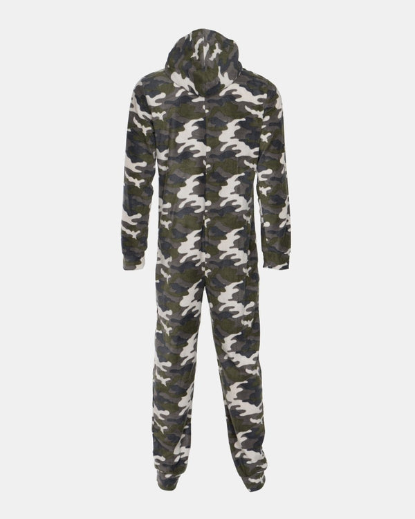 Noroze Camo Green Kids One Zip Onesie