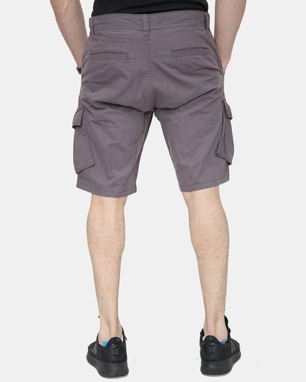 Noroze Charcoal Knee Length Cargo Shorts