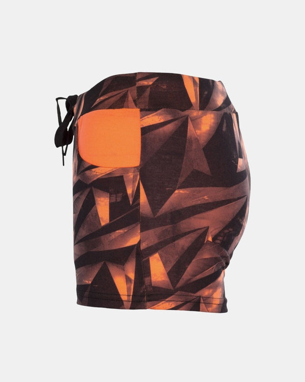 Noroze Coral Geo Pattern Womens Short