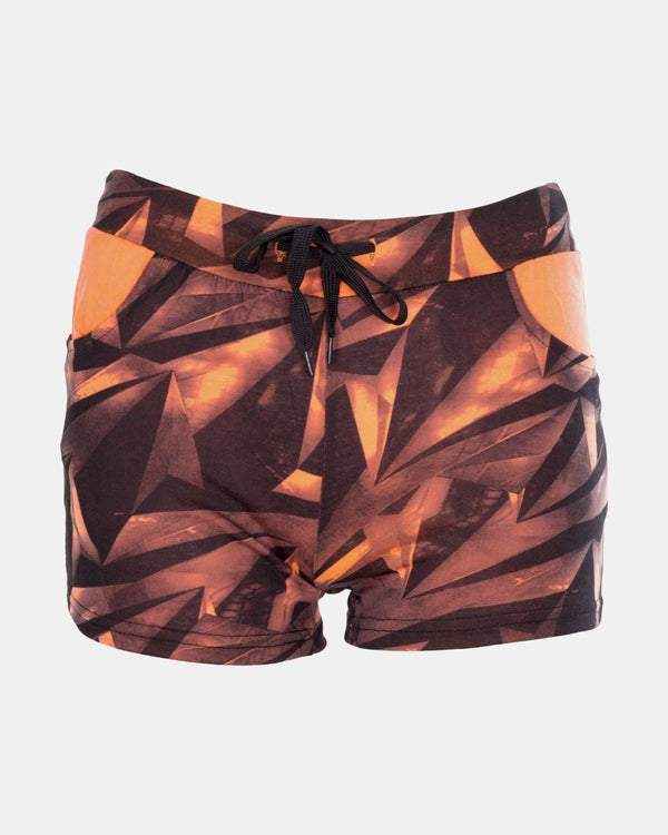 noroze Coral Geo Pattern Womens Short