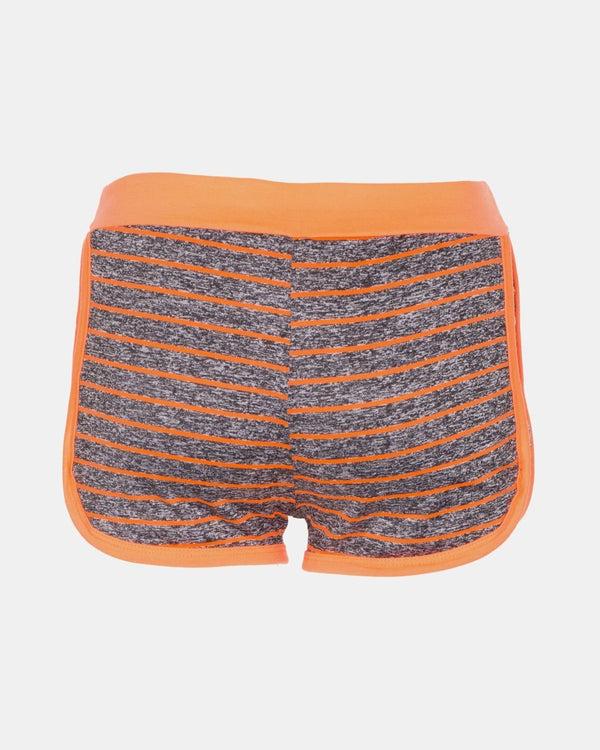 Noroze Coral Girls Kids Line Fleck Short