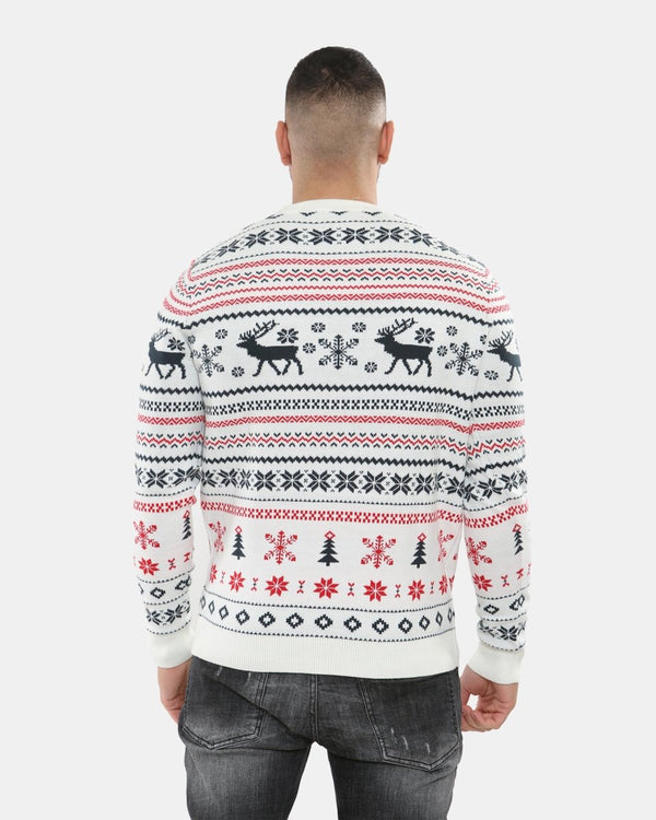 Noroze Cream Xmas Tree Crewneck Sweatshirt