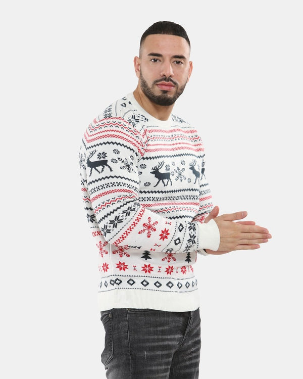 Noroze Cream Xmas Tree Crewneck Sweatshirt