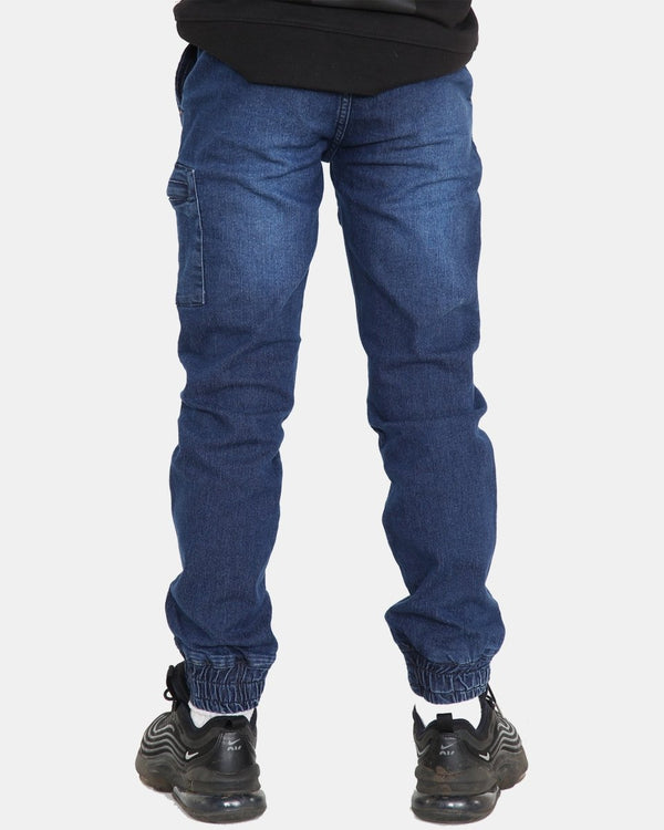Noroze D-Blue Casual Retro Denim Pants