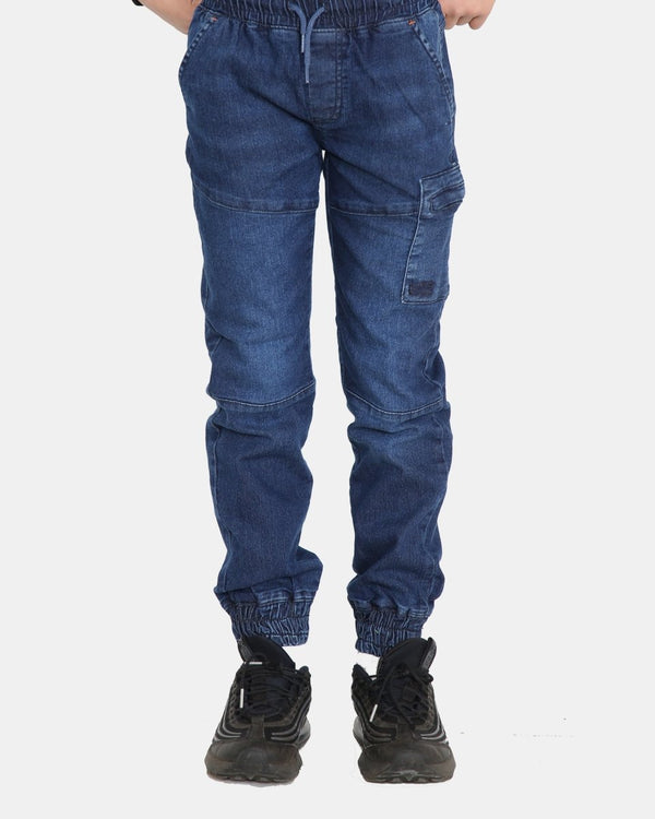 Noroze D-Blue Casual Retro Denim Pants
