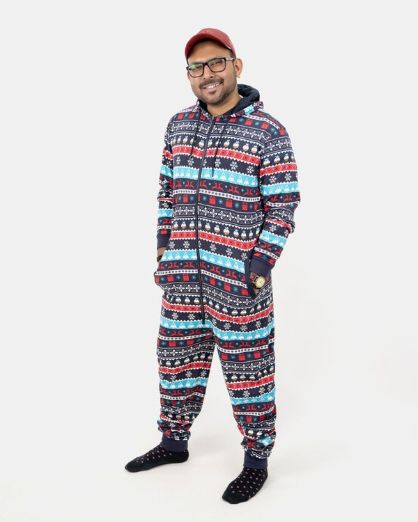 Noroze Dad Navy Unisex Christmas Onesie