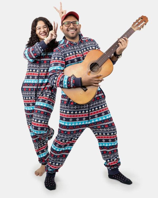 Noroze Dad Navy Unisex Christmas Onesie