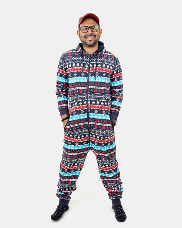 noroze Dad Navy Unisex Christmas Onesie
