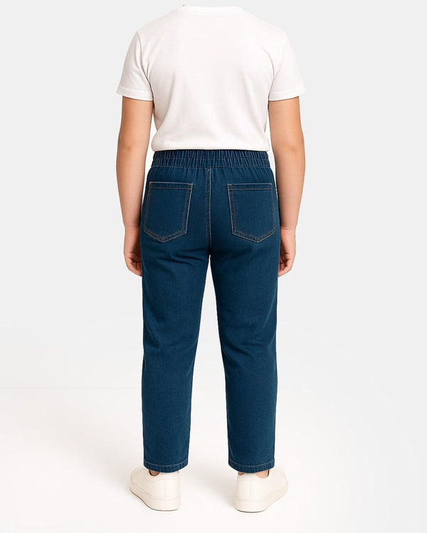 Noroze Denim Blue Casual Retro Kids Jeans