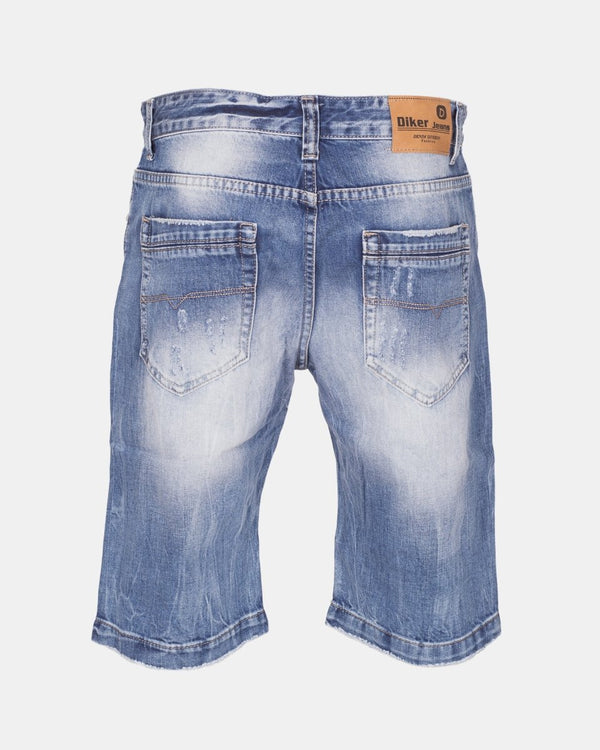 Noroze Denim Blue Regular Summer-Fit Shorts