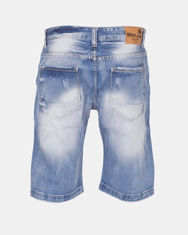 Noroze Denim Blue Regular Summer-Fit Shorts