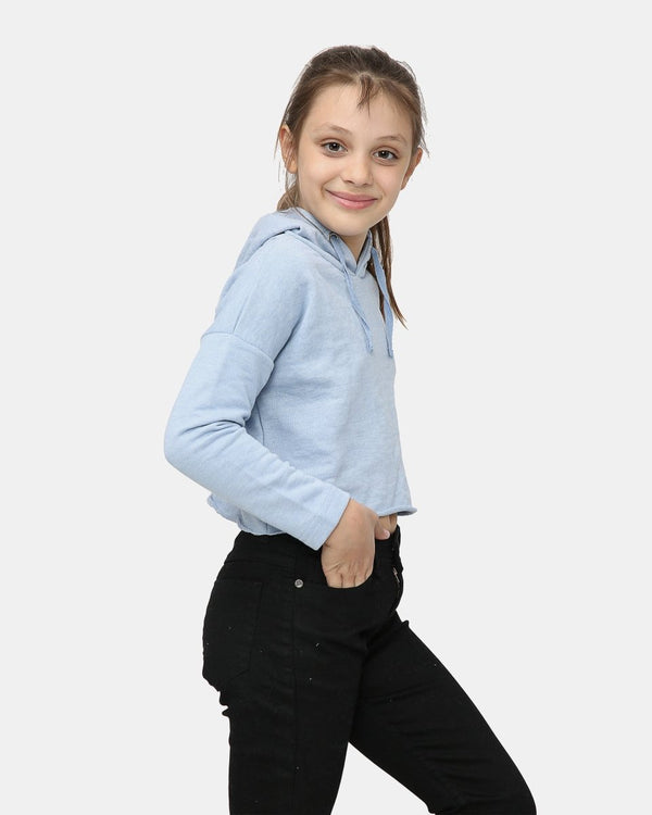 Noroze Dusk Blue Girl's Long-Sleeve Hoodie