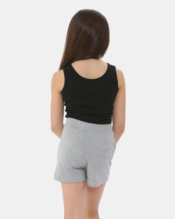 Noroze Grey Casual Summer Plain Shorts