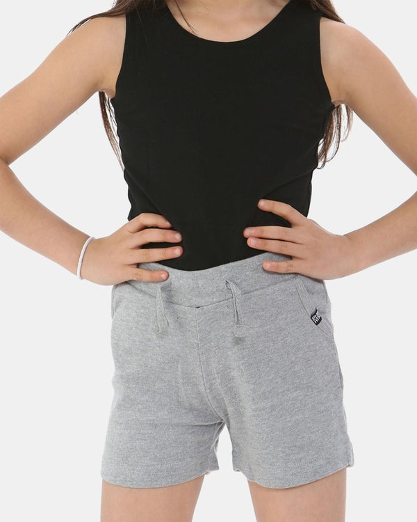 Noroze Grey Casual Summer Plain Shorts