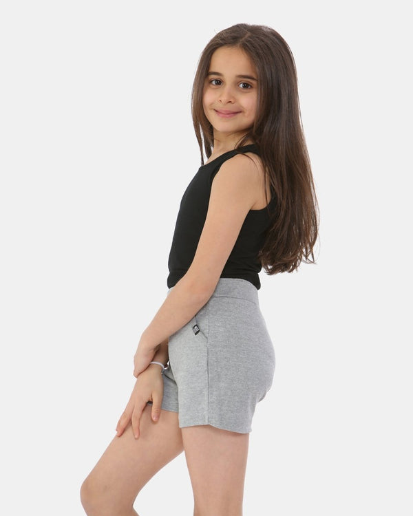 noroze Grey Casual Summer Plain Shorts