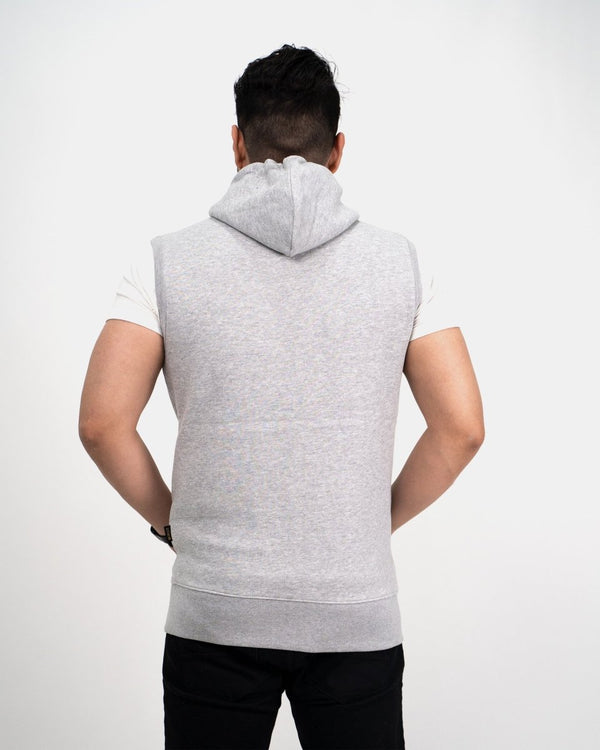Noroze Grey Casual Zip-Up Men's Hoodie