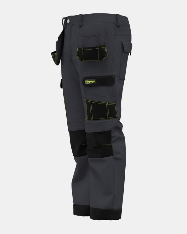 Noroze Grey Heavy-Duty Cargo Work Trouser