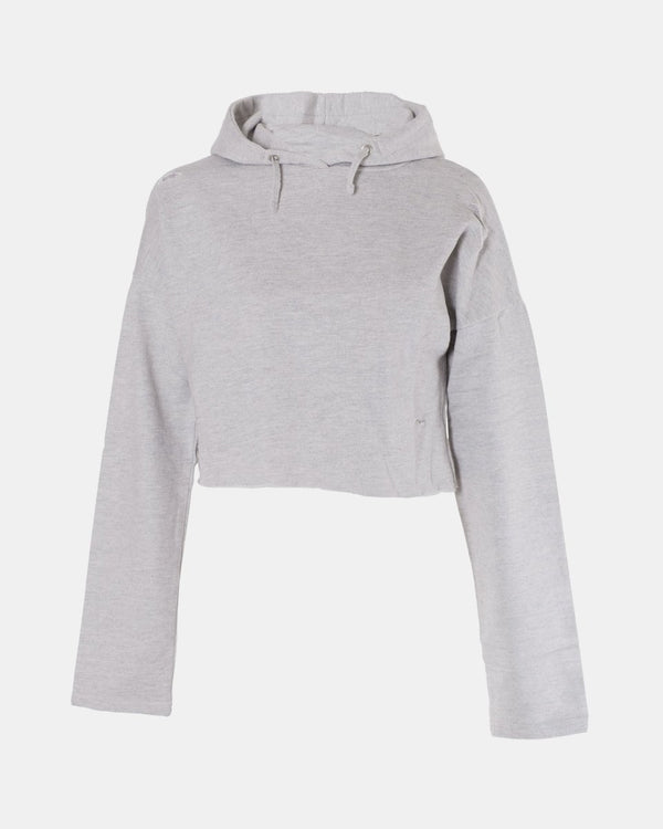 Noroze Grey Marl Girl's Long-Sleeve Hoodie