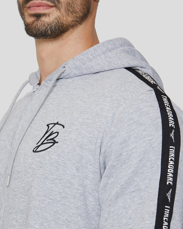 Noroze Grey Men's Plain Contrast Sleeve Onesie