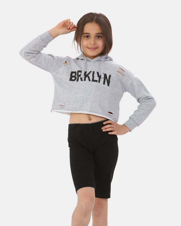 noroze Grey Pullover BRKLYN Hoodie