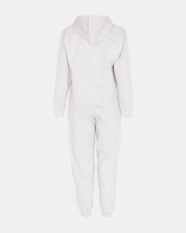 Noroze Grey/Red Contrast Fleece Tracksuit