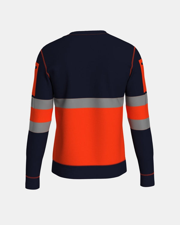 Noroze Hi Vis Sweatshirts Orange/Navy (SW1)