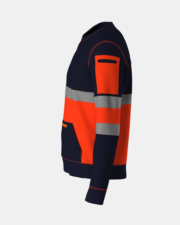Noroze Hi Vis Sweatshirts Orange/Navy (SW1)