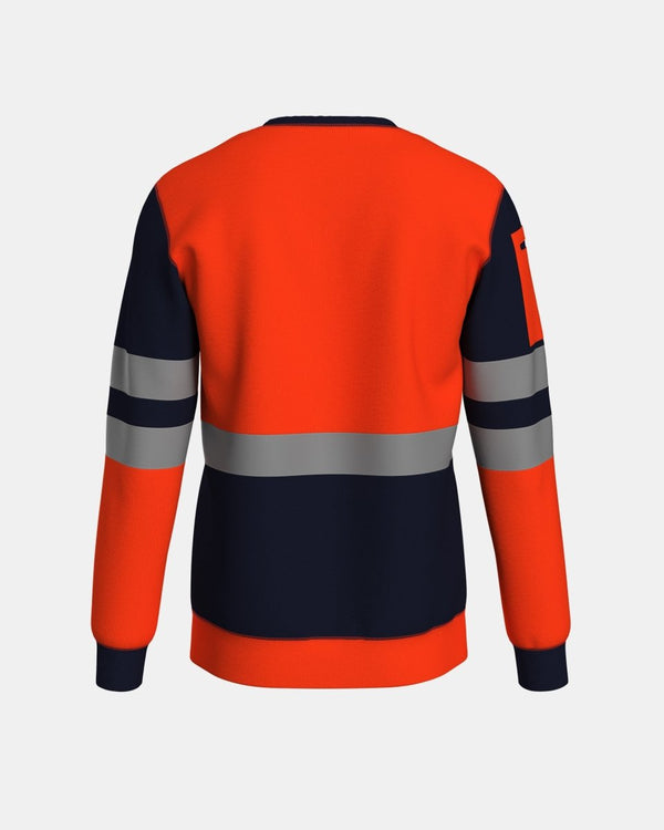 Noroze Hi Vis Sweatshirts Orange/Navy (SW3)