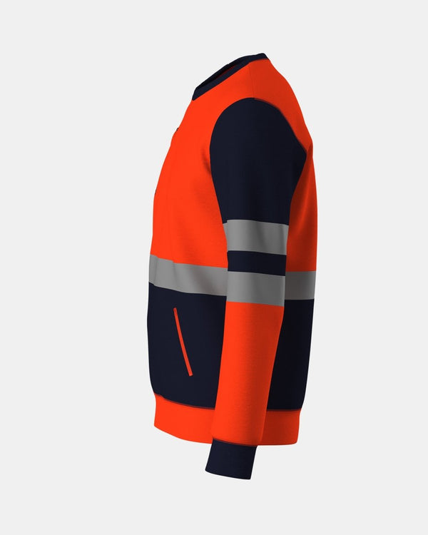 Noroze Hi Vis Sweatshirts Orange/Navy (SW3)