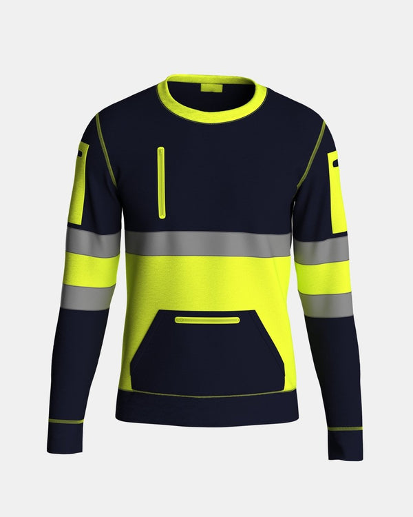 noroze Hi Vis Sweatshirts Yellow/Navy (SW1)