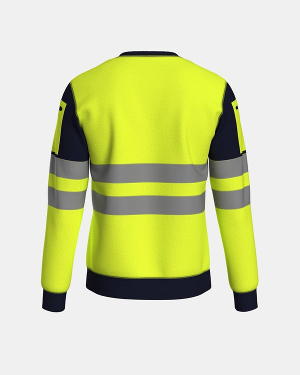Noroze Hi Vis Sweatshirts Yellow/Navy (SW2)