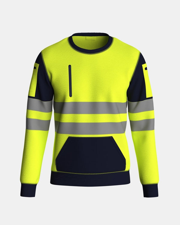 noroze Hi Vis Sweatshirts Yellow/Navy (SW2)