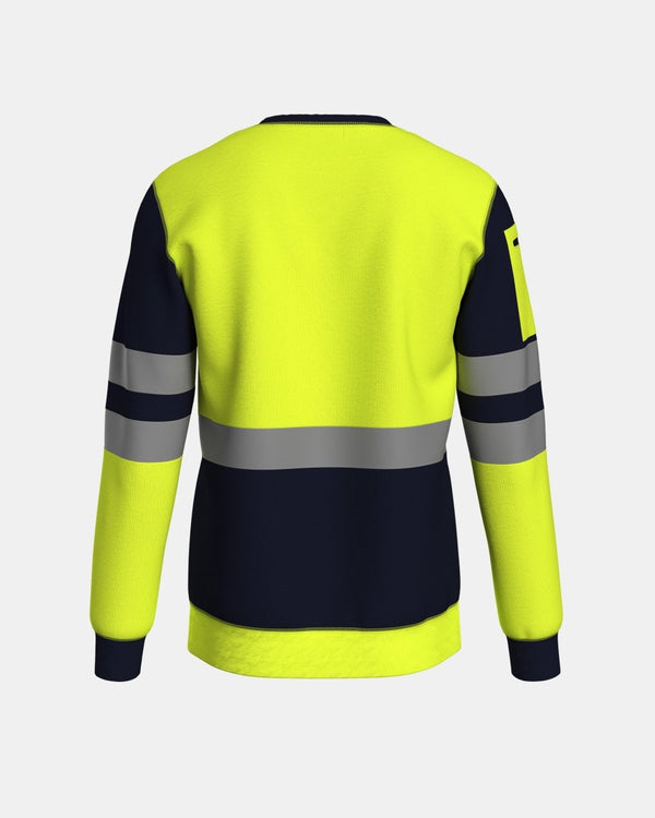 Noroze Hi Vis Sweatshirts Yellow/Navy (SW3)