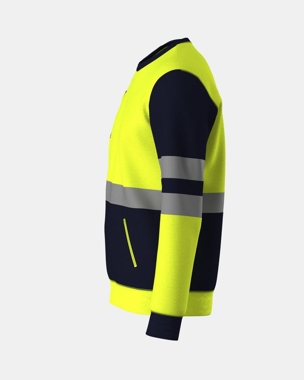 Noroze Hi Vis Sweatshirts Yellow/Navy (SW3)