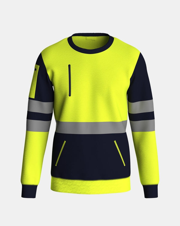 noroze Hi Vis Sweatshirts Yellow/Navy (SW3)