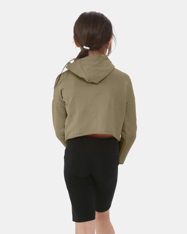 Noroze Khaki Girl's Long-Sleeve Hoodie