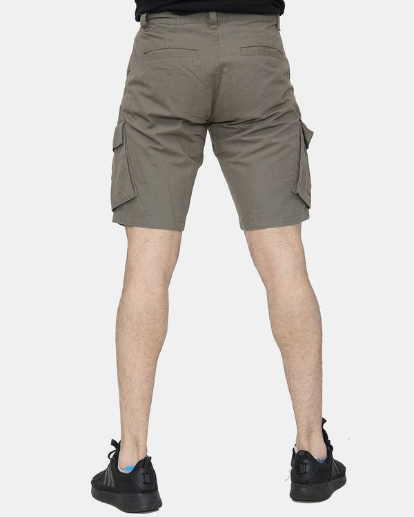 Noroze Khaki Knee Length Cargo Shorts