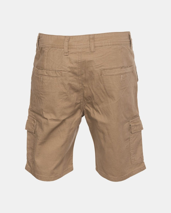 Noroze Khaki Mens Combat Canvas Chino Shorts