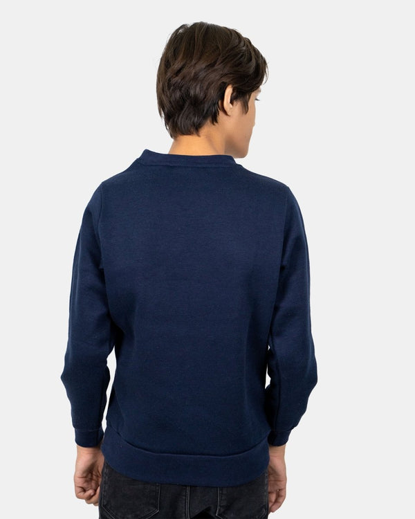 Noroze Let It Snow Navy Kids Christmas Jumper