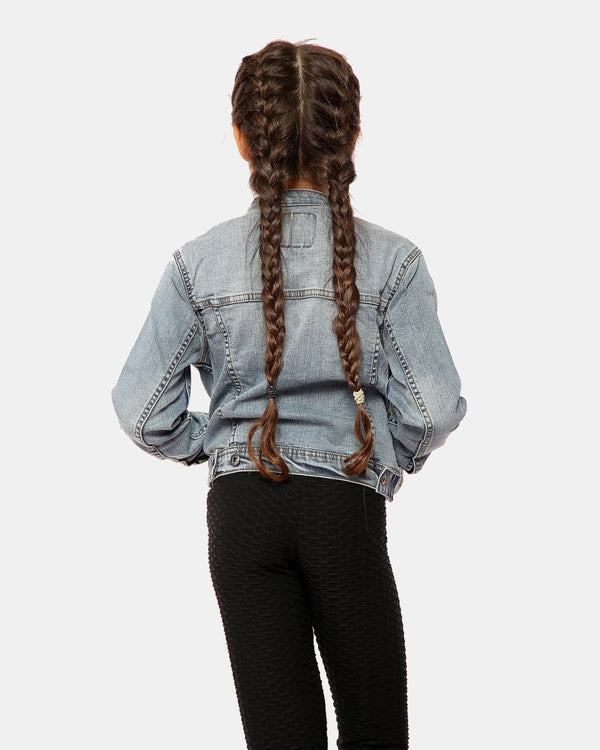 Noroze Light Blue Collarless Kids Jacket