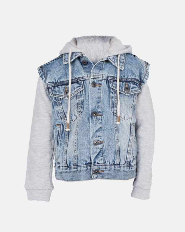 Noroze Light Blue Long Fleece Sleeves Jacket