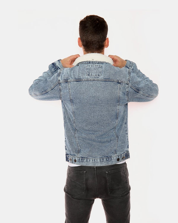 Noroze Light Blue Western Style Denim Jacket