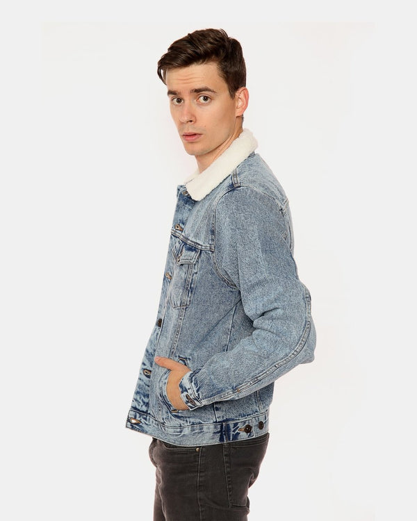 Noroze Light Blue Western Style Denim Jacket