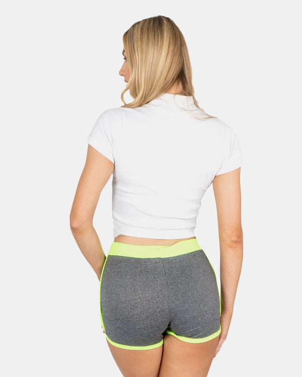 Noroze Lime Gym Fleck Summer Shorts