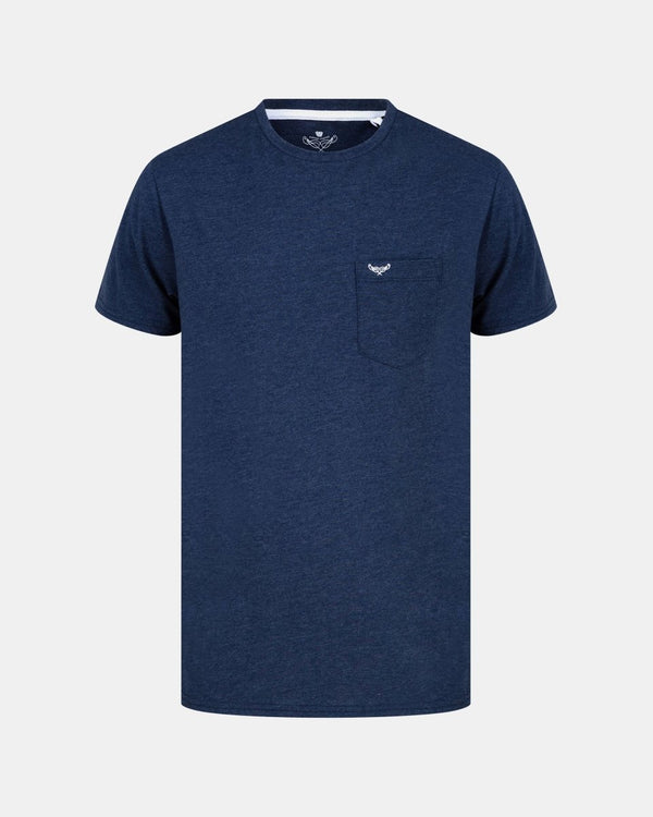 noroze Marl Denim Men's Plain T-Shirt