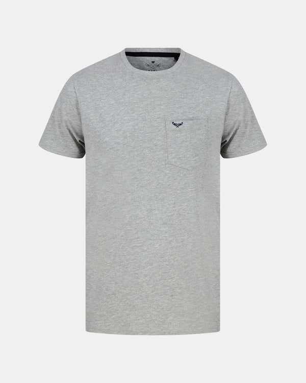 noroze Marl Grey Men's Plain T-Shirt